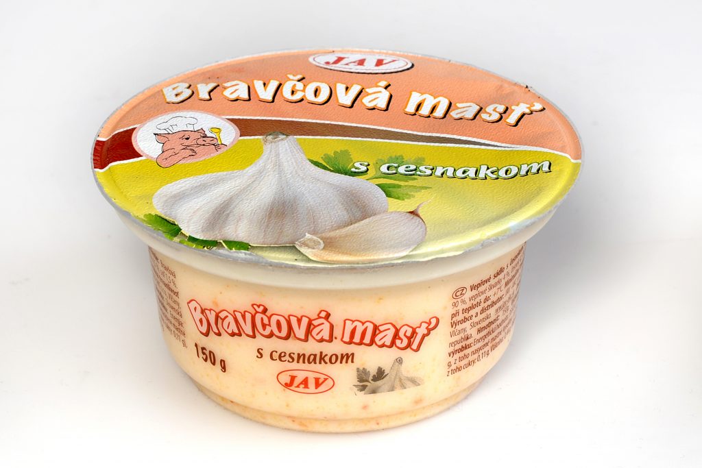BRAVČOVÁ MASŤ S CESNAKOM 150 g